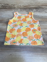 Cat & Jack Orange Print Tank Top Pink sz 18m