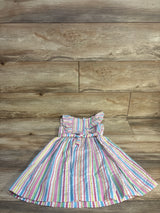 B by Bonnie Jean Striped Seersucker Dress White sz 4T