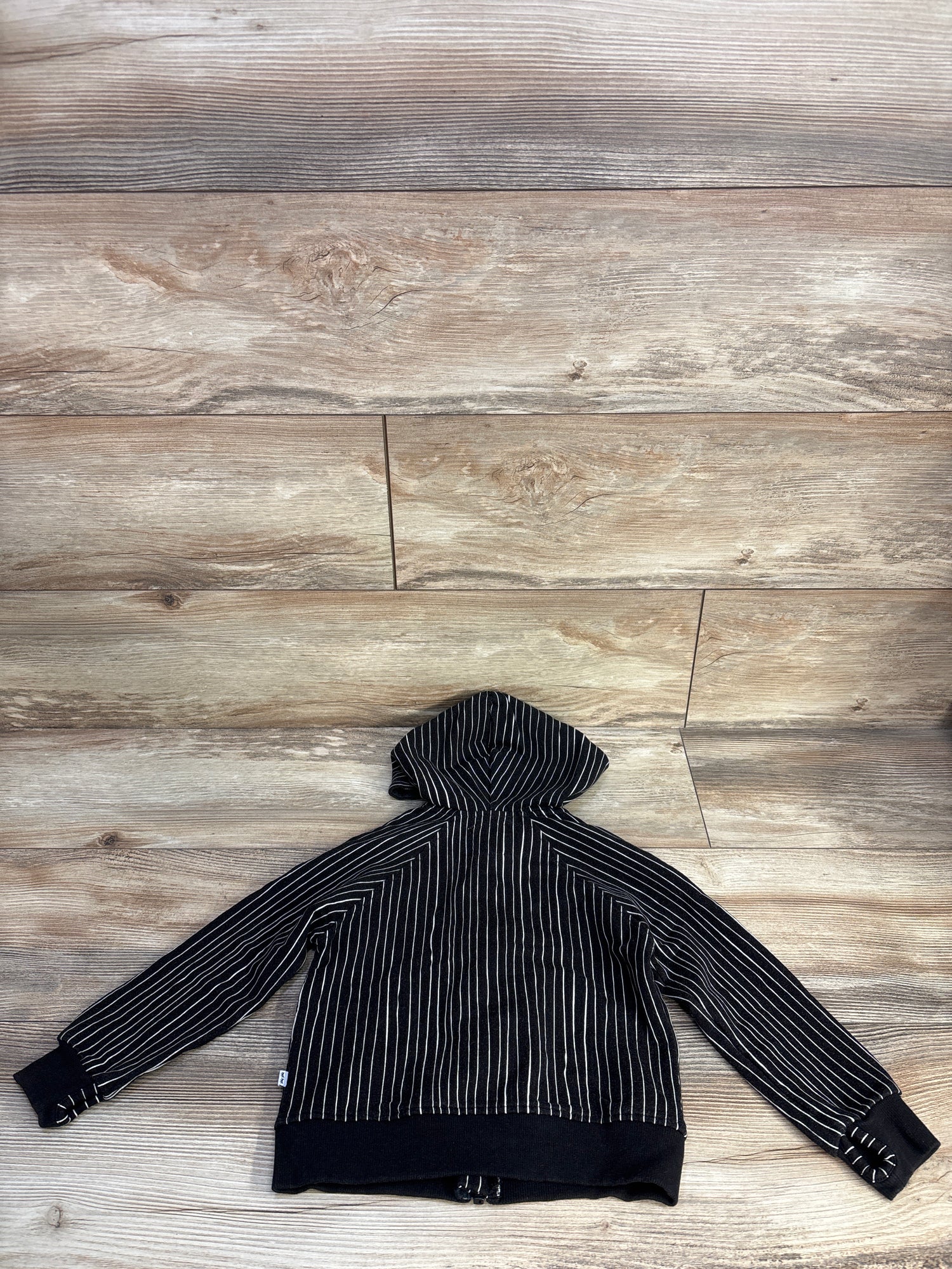 Little Sleepies x Disney Jack Skellington Zip-Up Hoodie Black sz 3T