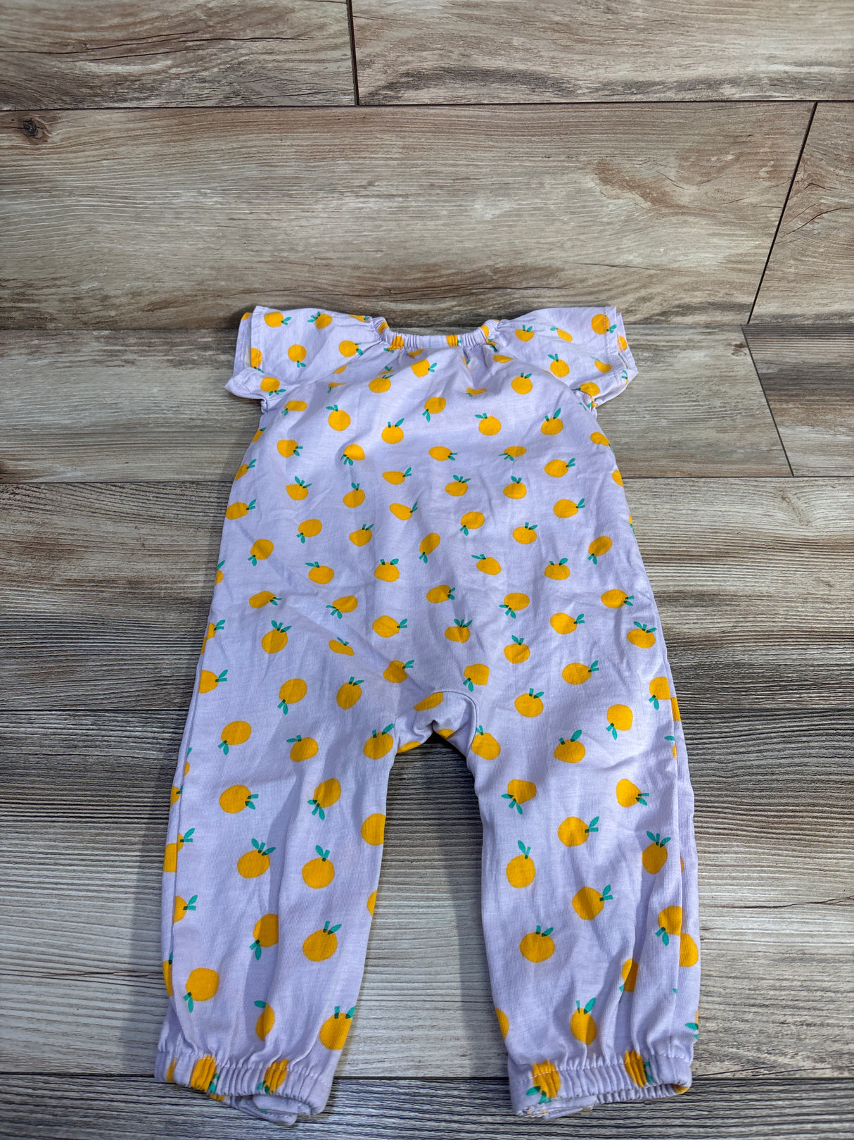 Hanna Andersson Orange Print Jumpsuit Purple sz 12-18m