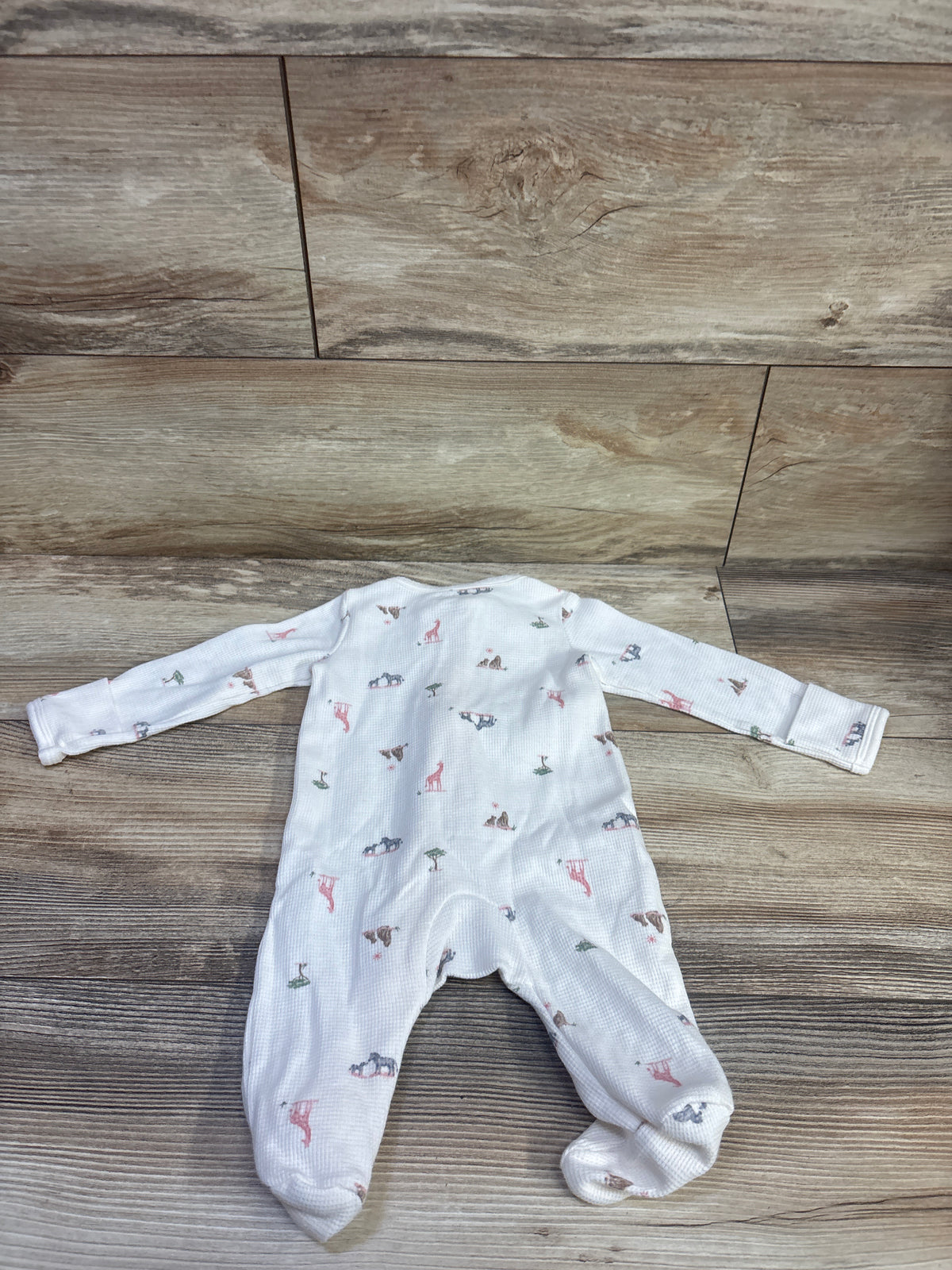 Just One You Waffle Knit Sleeper White sz 3m