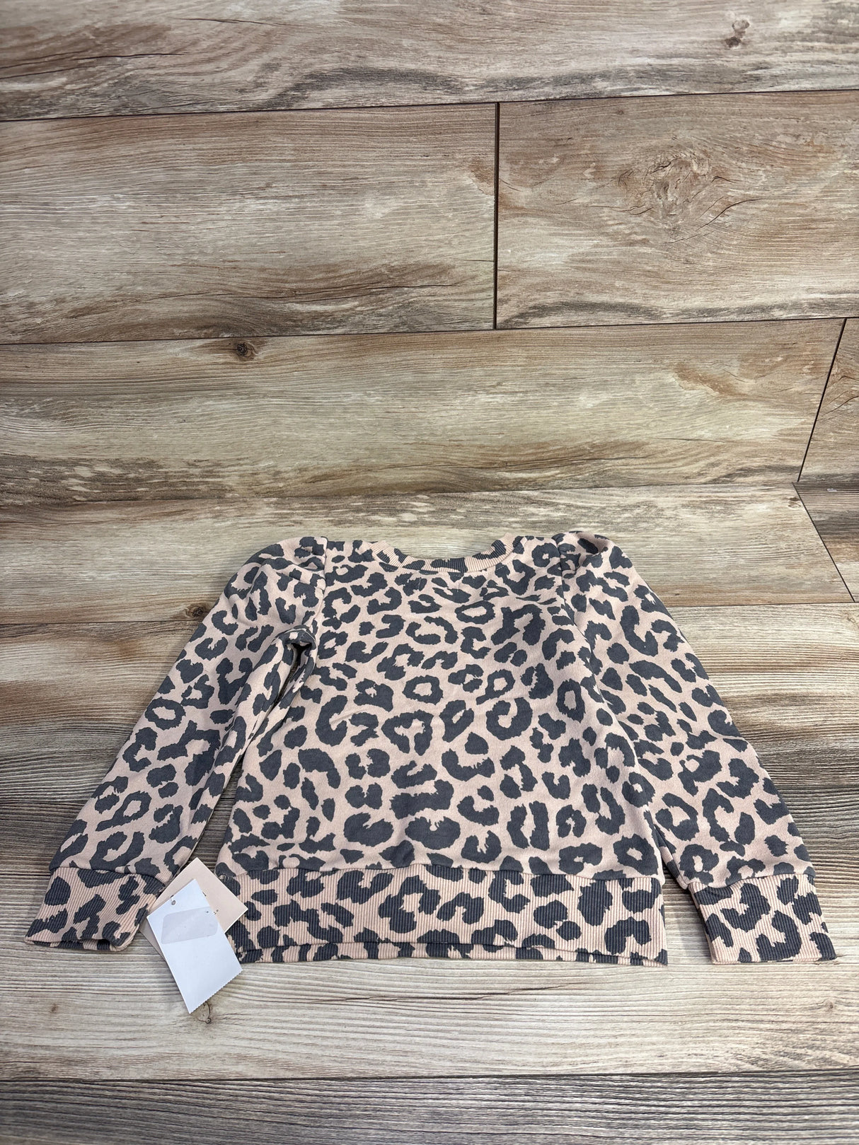 NEW Grayson Mini Leopard Print Puff Sleeve Shirt Brown sz 4T