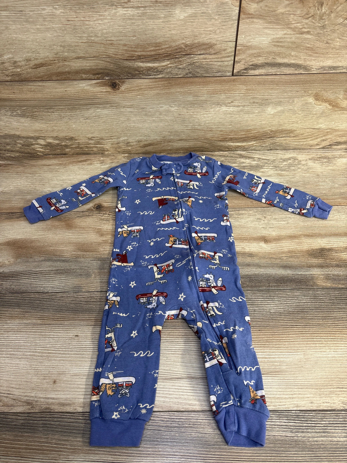 Amazon Essentials Animal Boat Sleeper Blue sz 18m