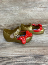 Mini Melissa Ultragirl Snow White Gold Glitter Shoes sz 5c