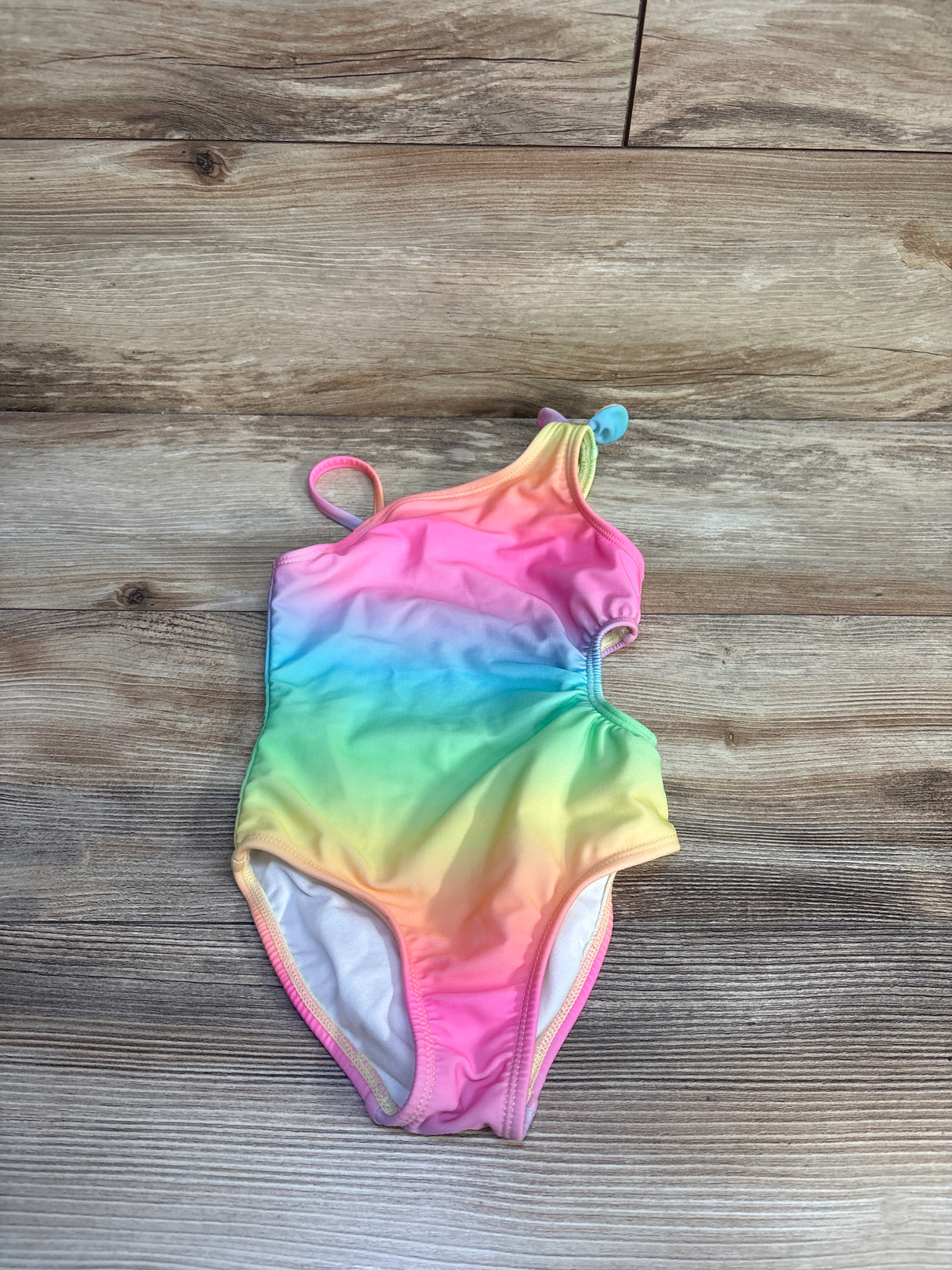 Cat & Jack 1pc Rainbow Cut-Out Swimsuit sz 2T
