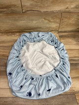 TotAha Stretchy Bassinet Sheet Blue 32x16''