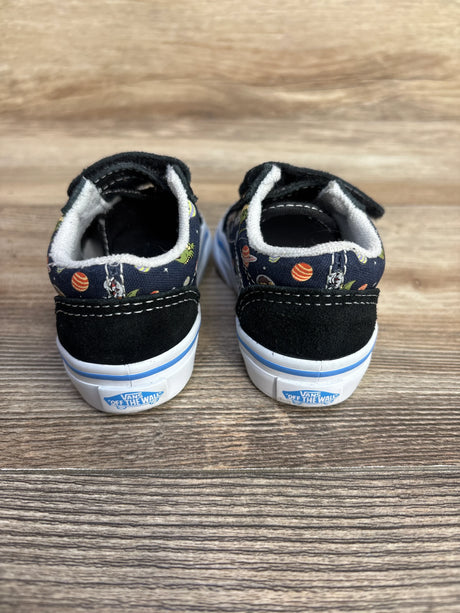 Vans Old Skool V Glow Cosmic Zoo Black sz 4c - Me n Mommy To Be