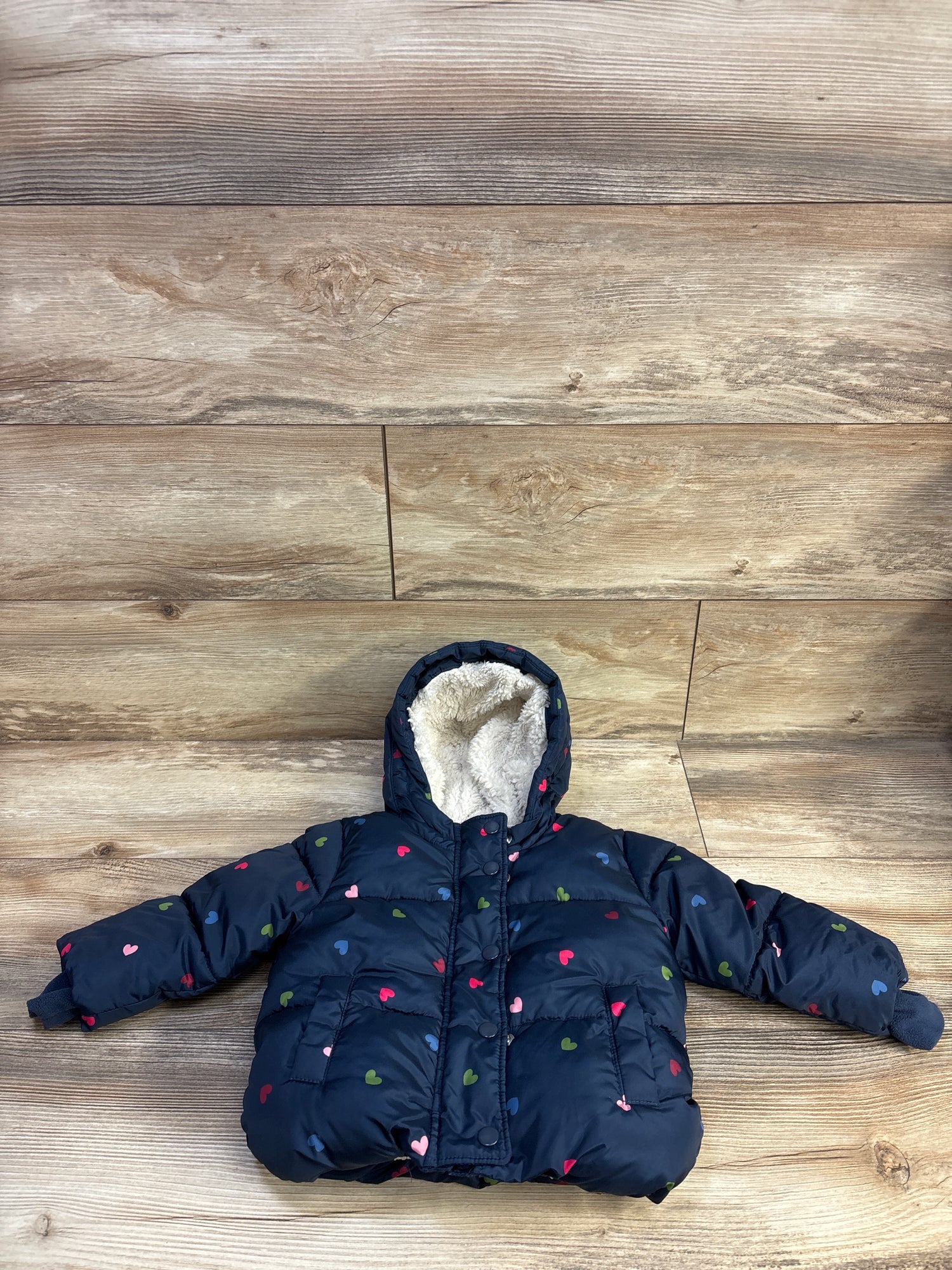 Baby Gap Cozy Puffer Jacket Navy sz 18-24m