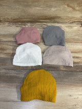 KAGAYD 5pk Newborn Solid Color Bow Turban Hats