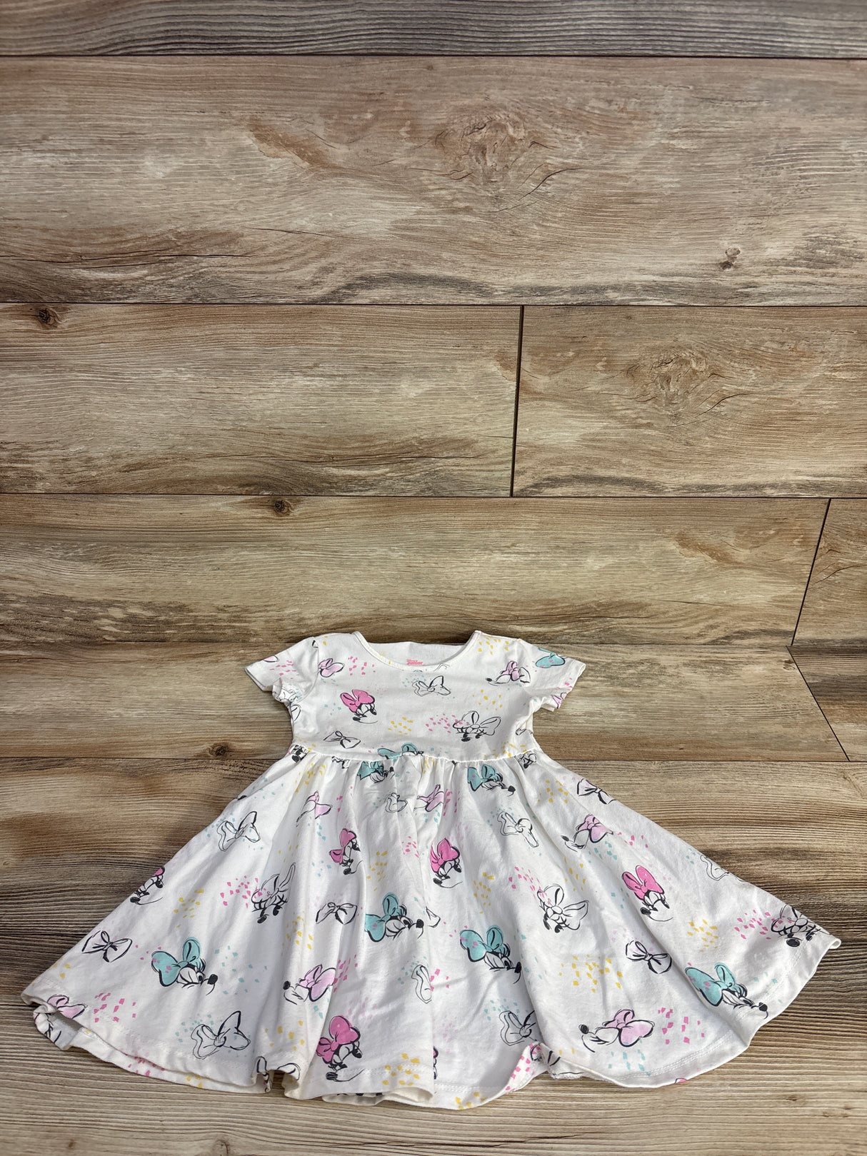 Disney Junior Minnie Mouse Dress White sz 3T