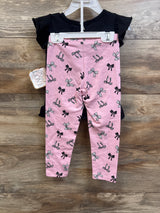 NEW Real Love 2pc Shirt & Pants Set Black sz 24m