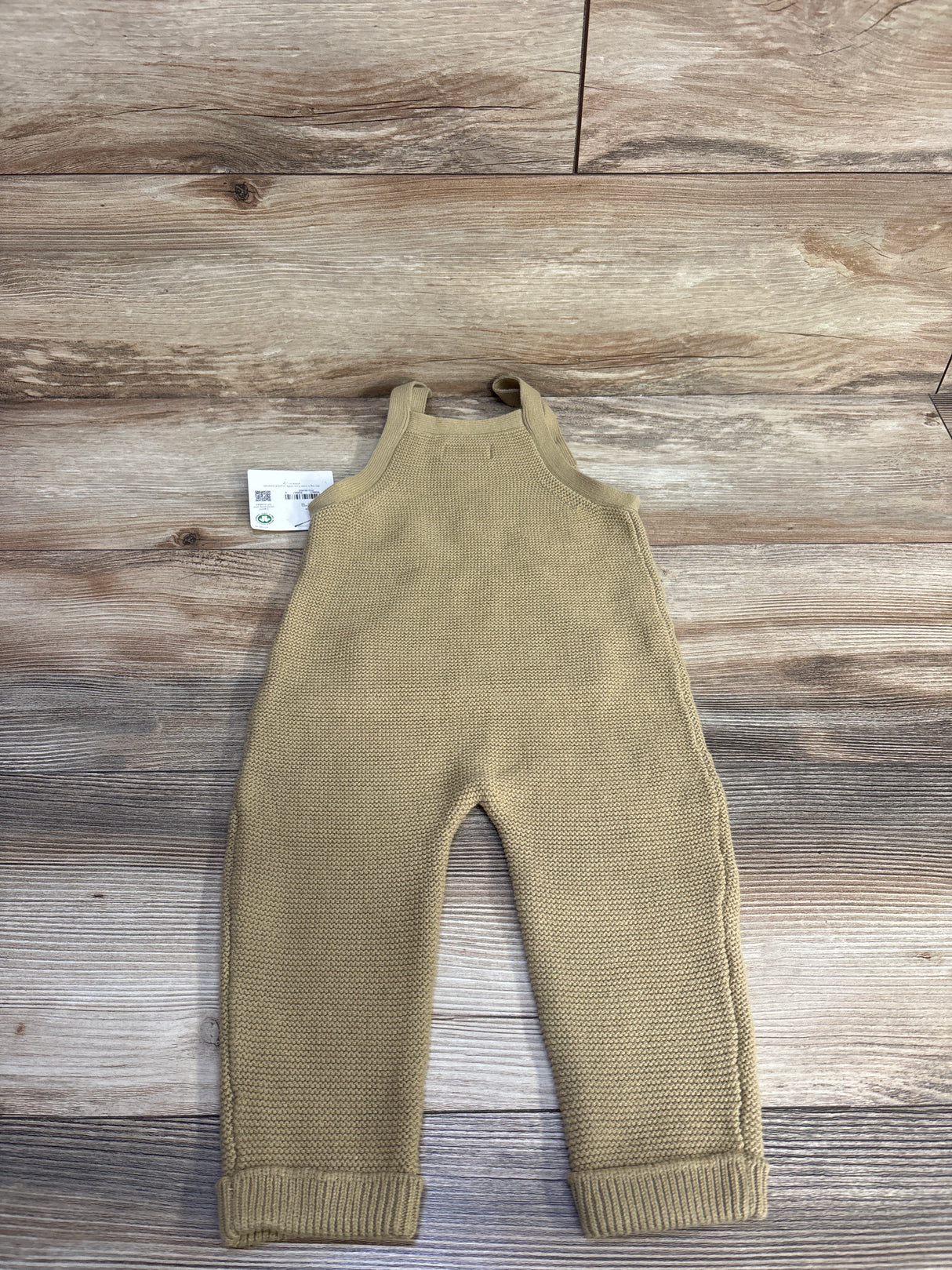 NEW Little Planet Knit Overalls Khaki sz 18m