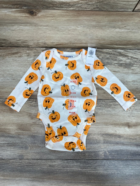 NEW Old Navy Pumpkins Bodysuit White sz 0-3m - Me n Mommy To Be
