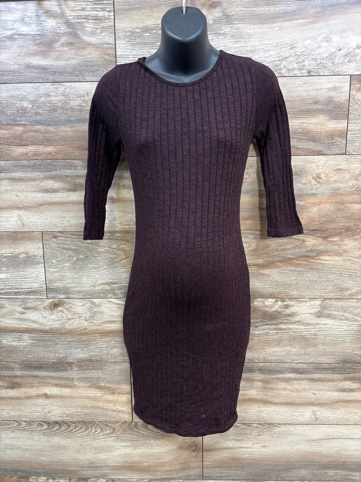 Motherhood Maternity Ribbed Bodycon Dress Red sz Small