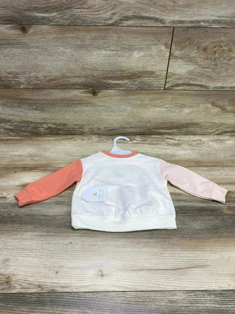 NEW Little Co. Love Club Sweatshirt White/Pink sz 6m - Me n Mommy To Be