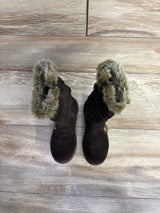Coloso Suede Faux Fur Buckle Boots Brown sz 9/10c