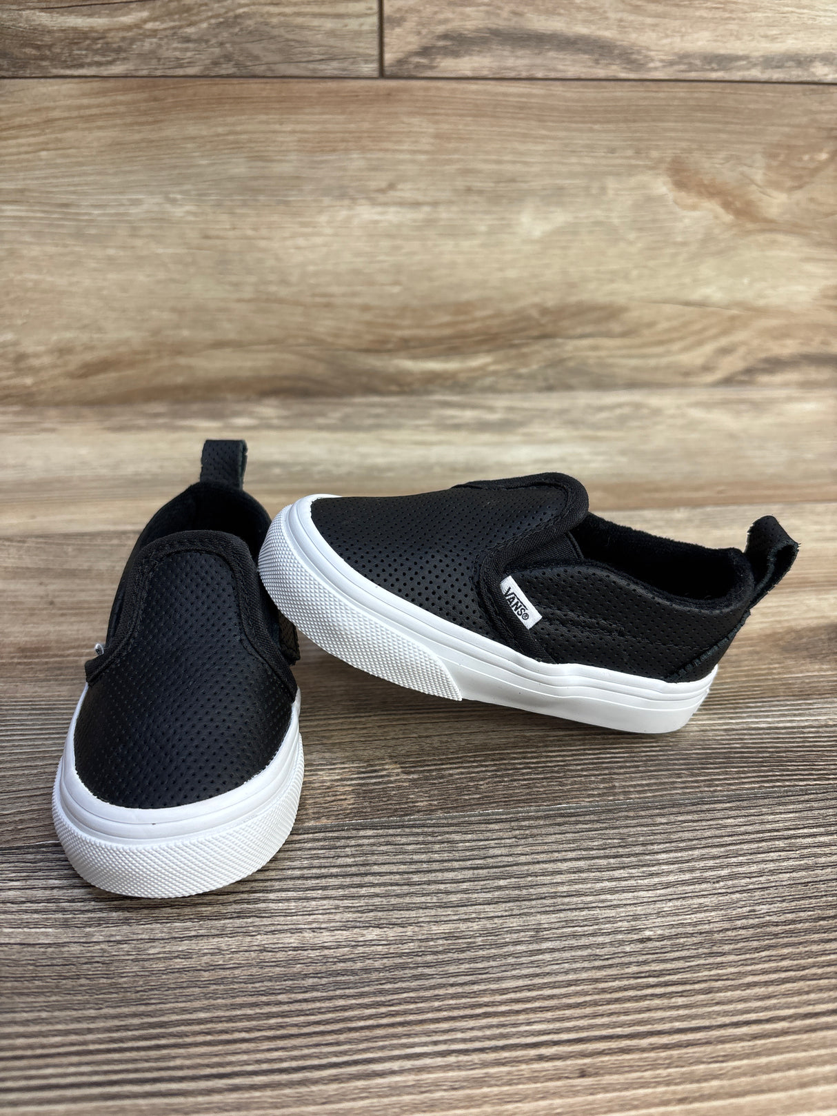 Vans Toddler Slip On V - Perforated Black sz 5c