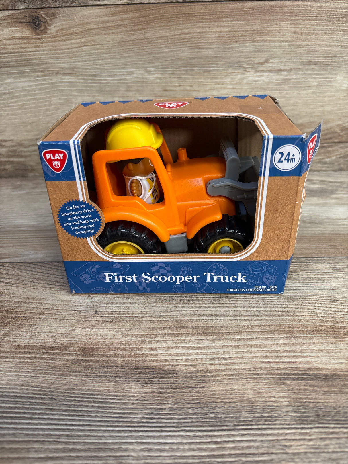 NEW Playgo Bio-Based Plastic First Scooper Truck, Orange