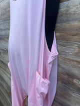 Sleeveless Maternity Jumpsuit Pink sz XL