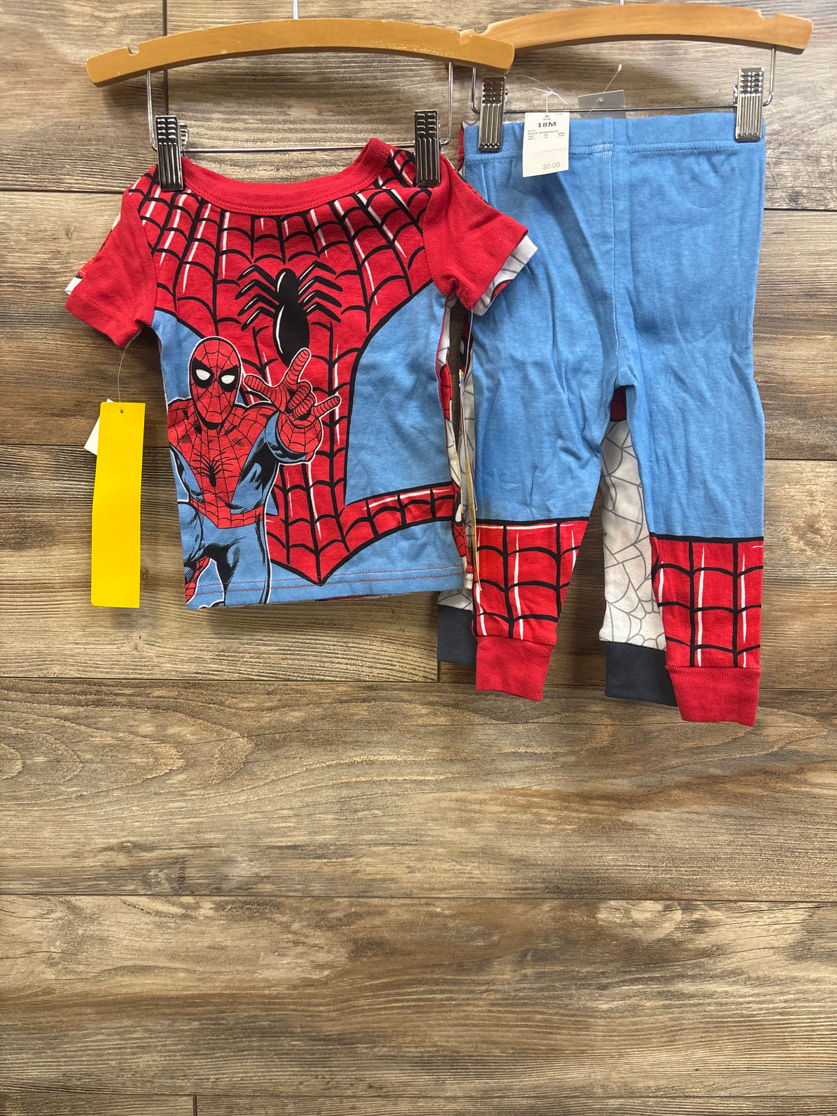 NEW Marvel Spider-Man 4pc Pajama Set Red/White sz 18m