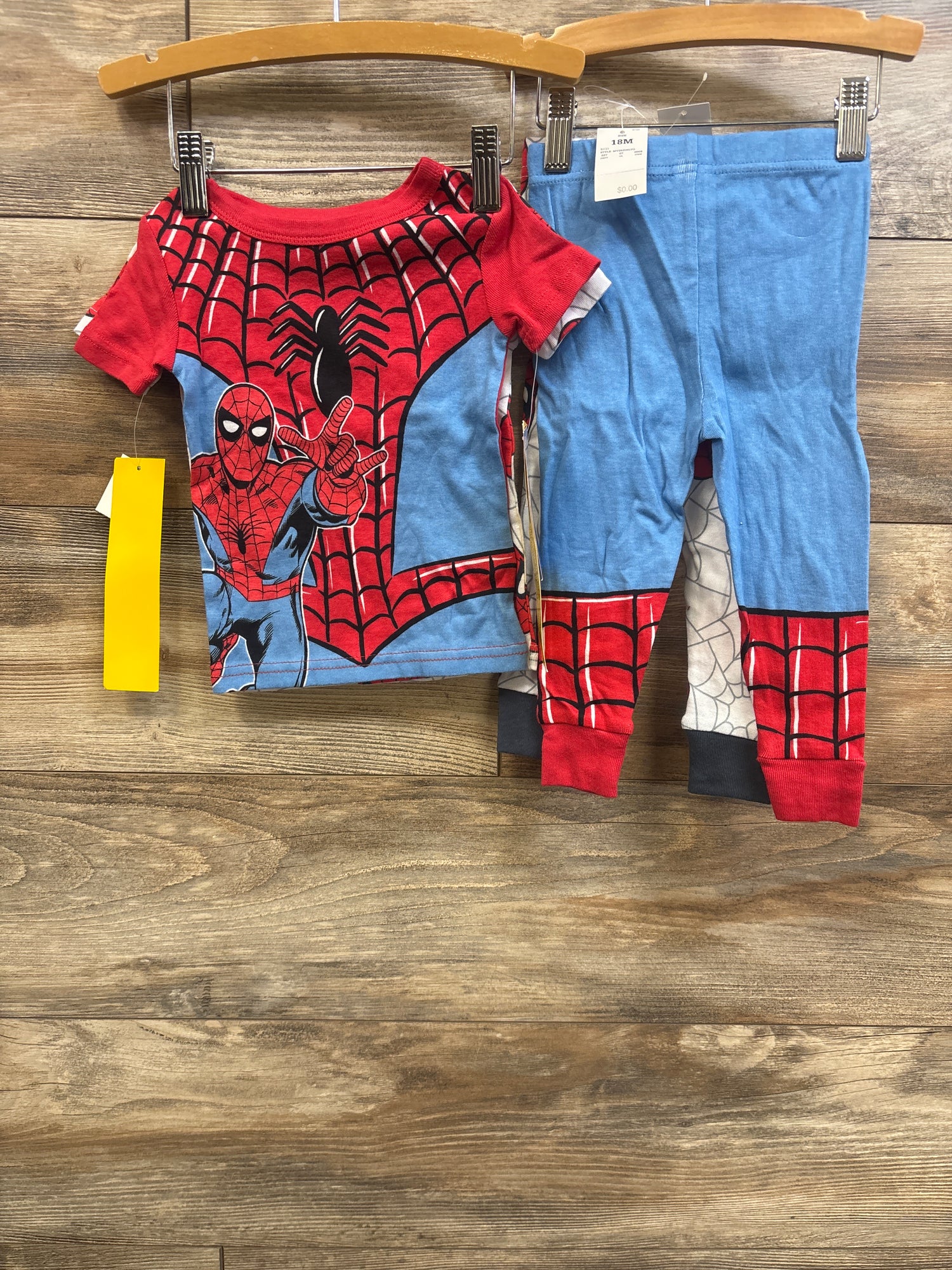 NEW Marvel Spider-Man 4pc Pajama Set Red/White sz 18m