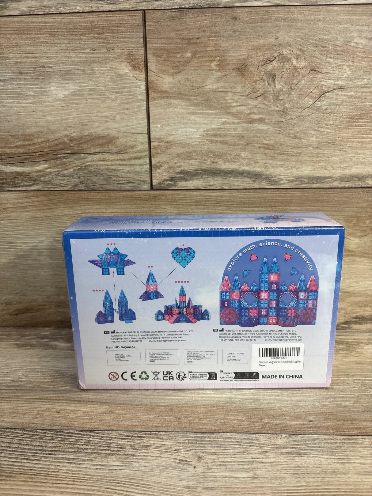 NEW Soyee Diamond Magnetic Building Tiles 58pc