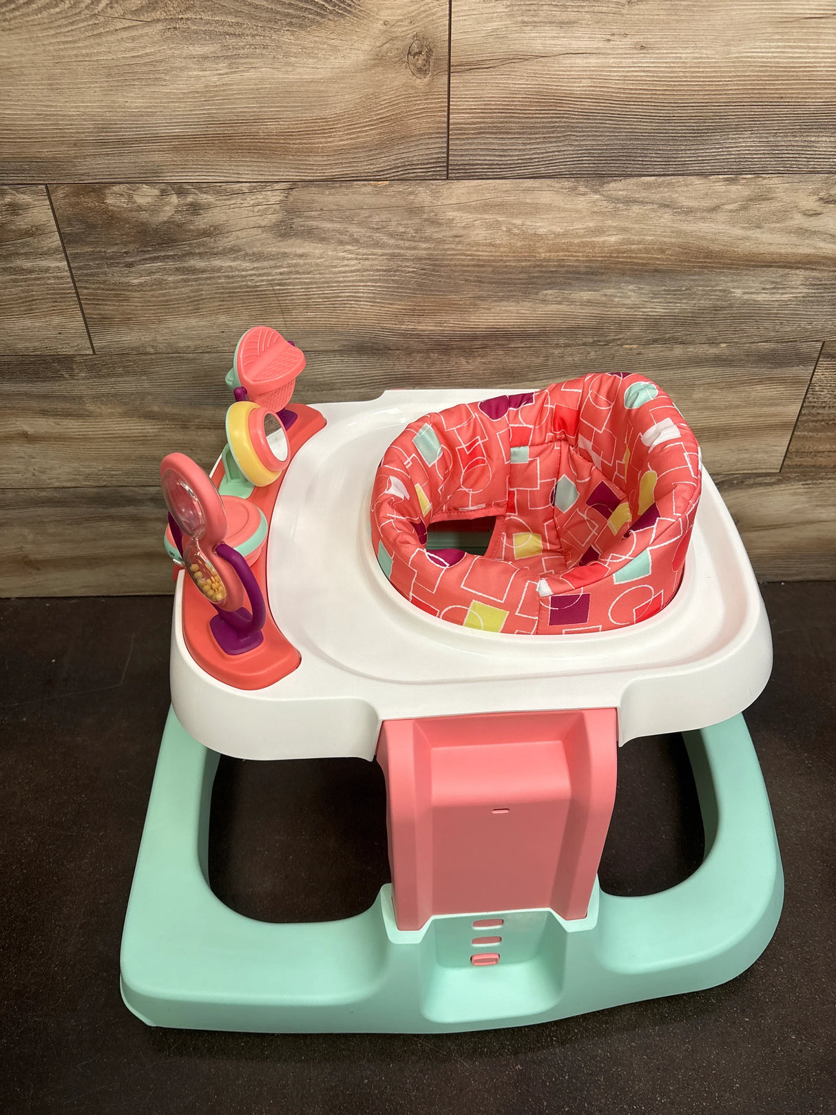 Safety 1st Ready, Set, Walk! DX Developmental Baby Walker in Coral Geo