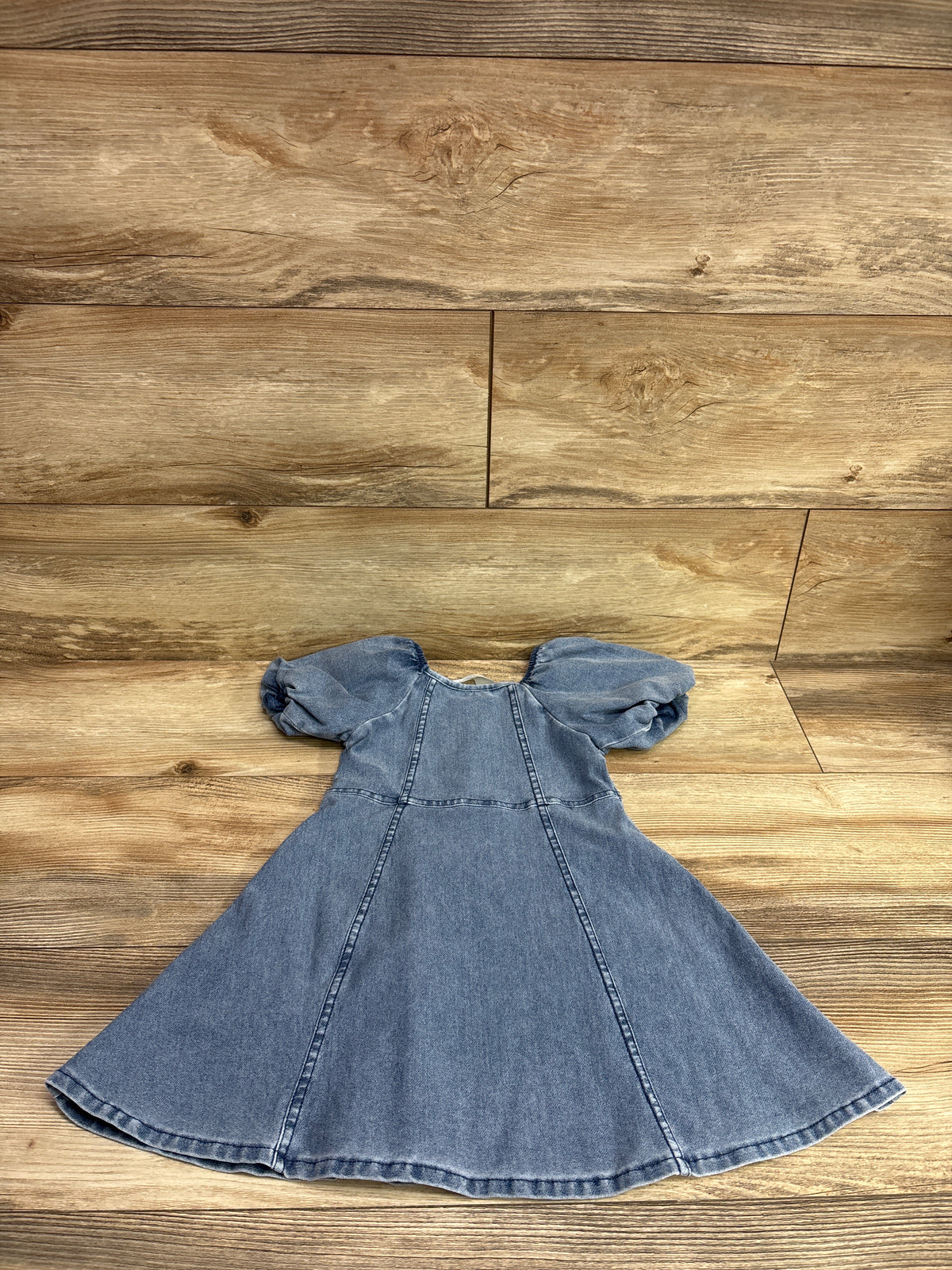 H&M Denim Puff Sleeve Dress Blue sz 3/4T