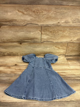 H&M Denim Puff Sleeve Dress Blue sz 3/4T