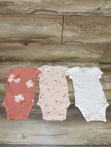Carter's 3pk Bodysuit Set Pink sz 6m