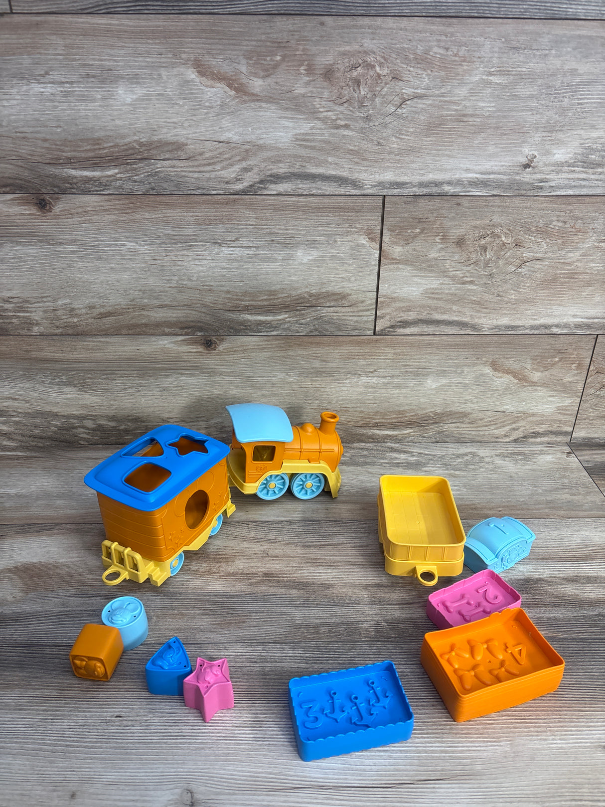 Green Toys Mickey Mouse & Friends Stack & Sort Train