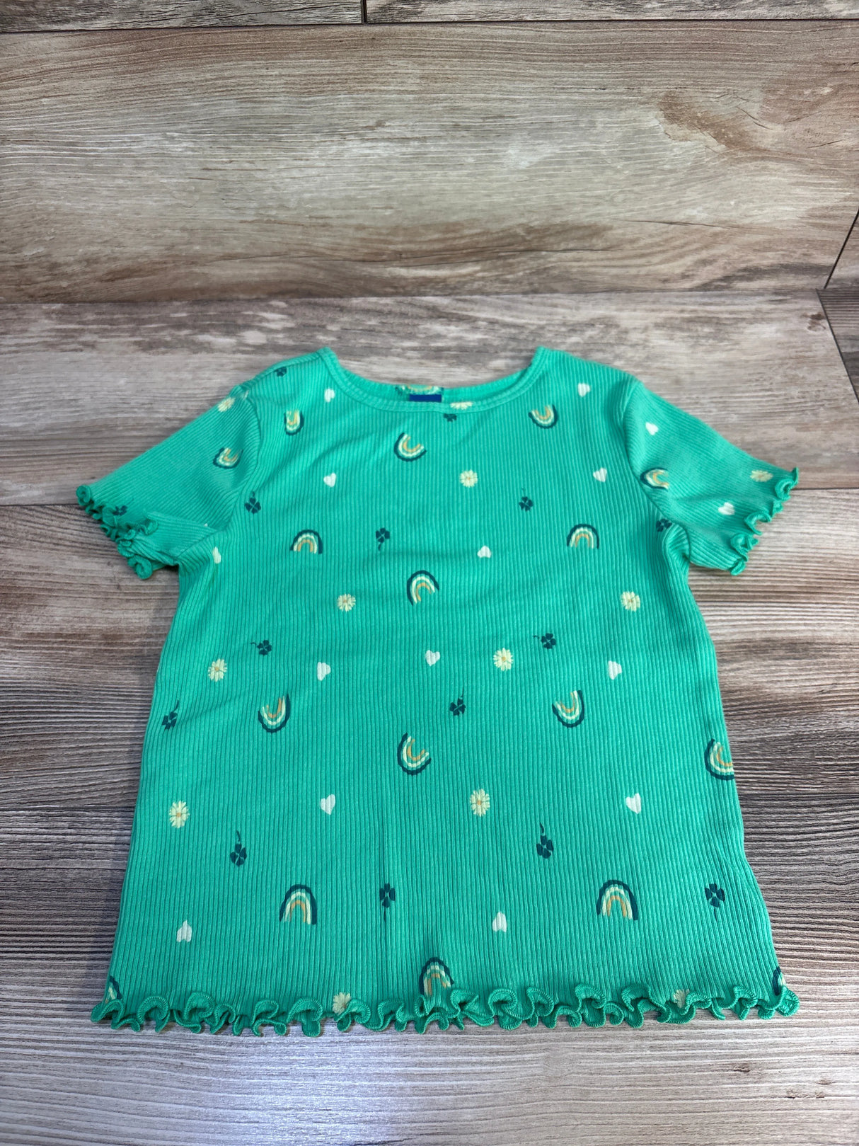Old Navy Ribbed Knit St Patrick's Day Shirt Green sz 4T