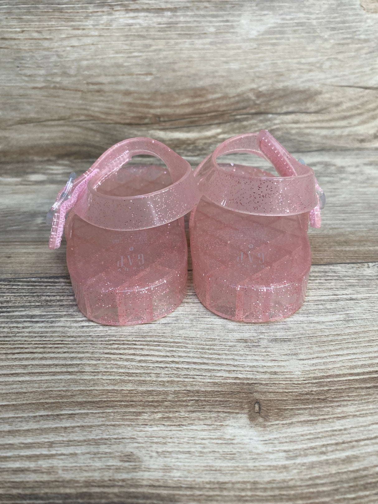 Gap Kids Glitter Jelly Sandals Pink sz 8c