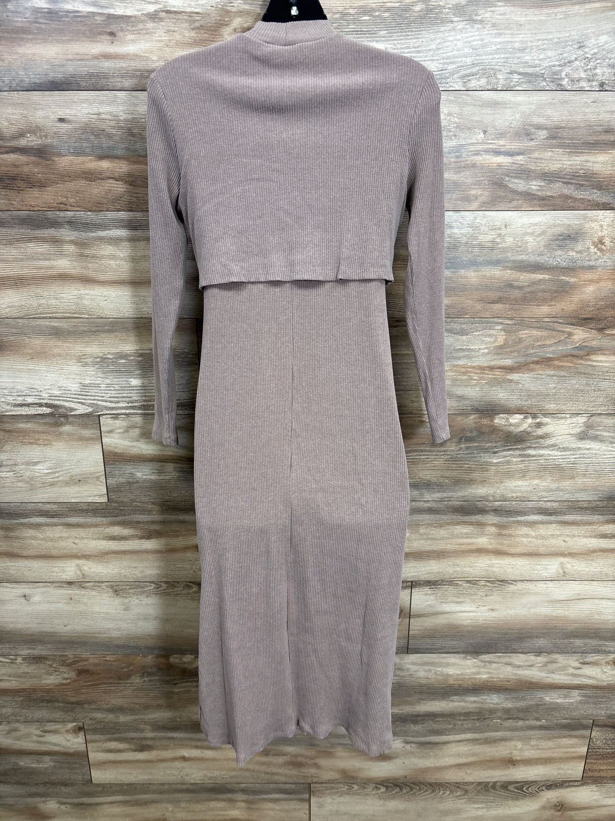 Old Navy Maternity Rib-Knit Nursing Dress Brown sz Medium