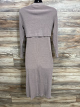 Old Navy Maternity Rib-Knit Nursing Dress Brown sz Medium