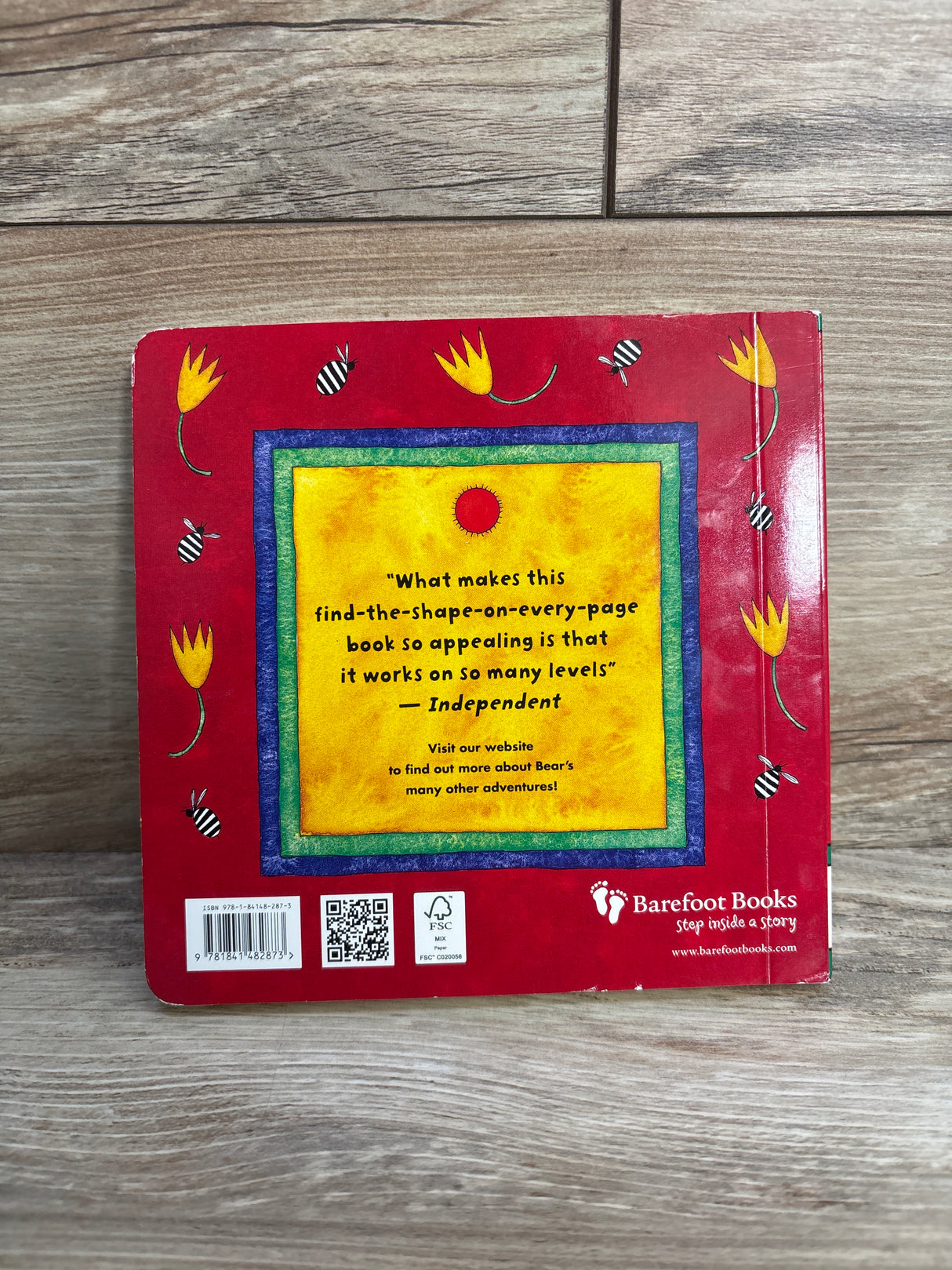 Barefoot Books Bear in a Square Board Book