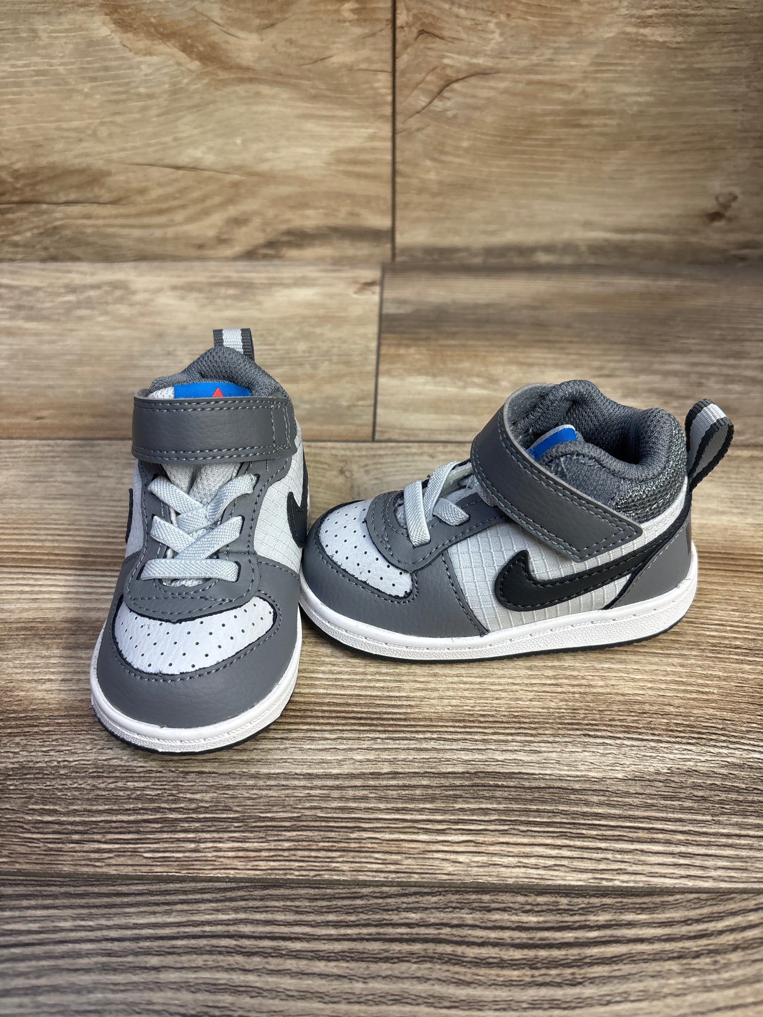 Nike Court Borough Mid TD 'Grey' Sneakers sz 4c