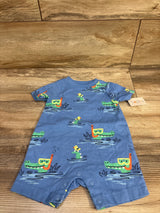NEW Garanimals Shortie Romper Blue sz 3-6m