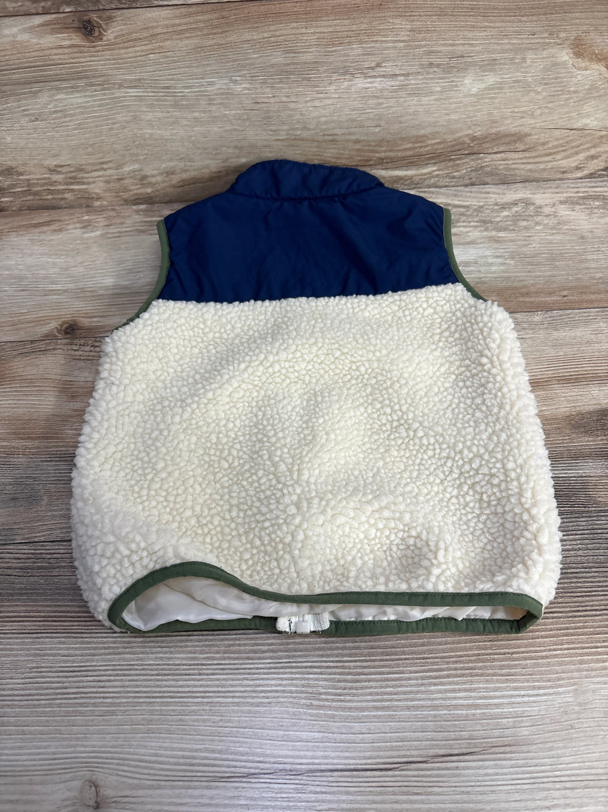 Carter's Full Zip Sherpa Vest Navy sz 4T