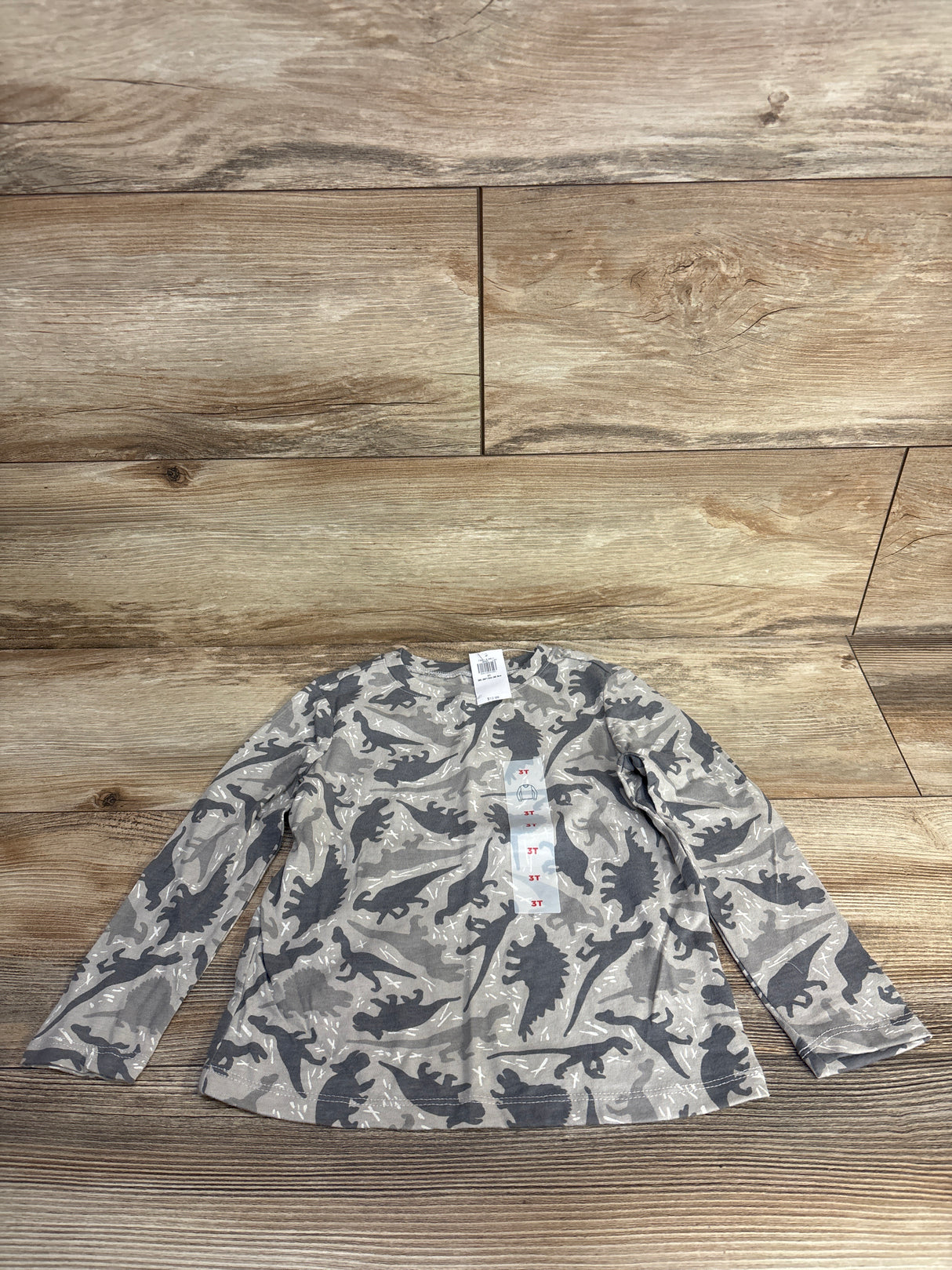 NEW Old Navy Dino Shirt Grey sz 3T