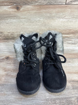 Fabkids Fur Lined Cat Face Boots, Black sz 7c