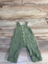 Cat & Jack Gauze Button Jumpsuit Green sz 0-3m