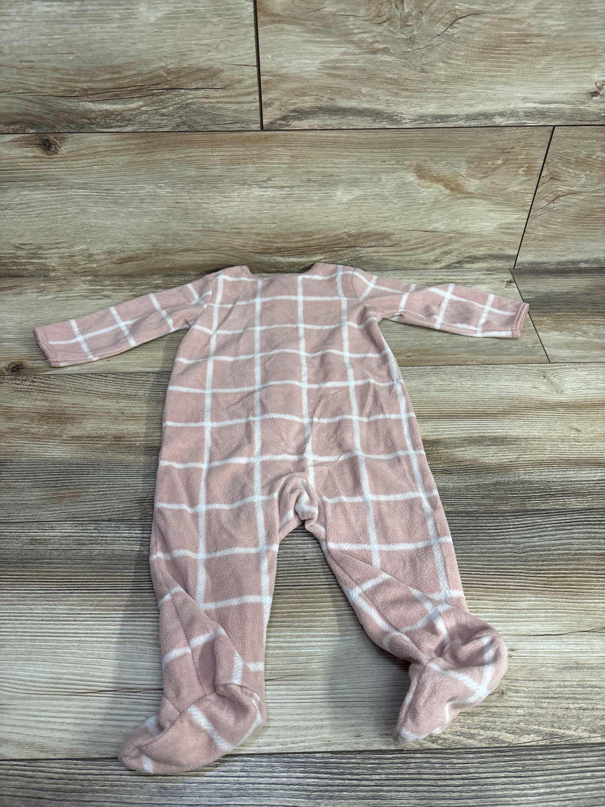 Carter's Plaid Fox Blanket Sleeper Pink sz 6m