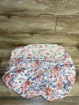 TotAha Fitted Stretchy Bassinet Sheets 2pk Meredith Allover Floral & Pale Pink Flowers