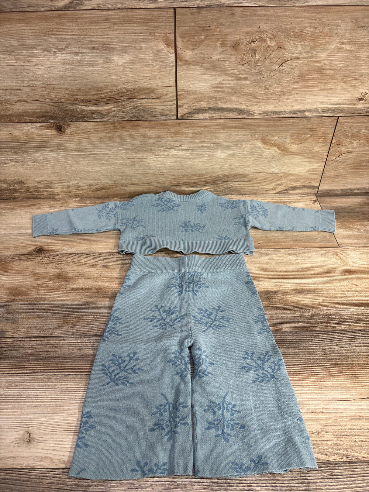 Modern Moments 2pc Knit Sweater Set Light Blue sz 12m