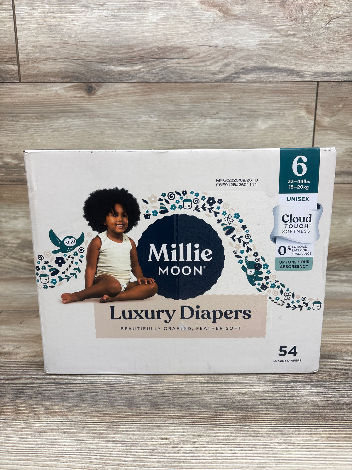 NEW Millie Moon Luxury Diapers Size 6, 54ct