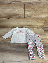 Janie & Jack x Peanuts Snoopy Hearts Tee & Leggings 2pc Set Grey sz 6-12m