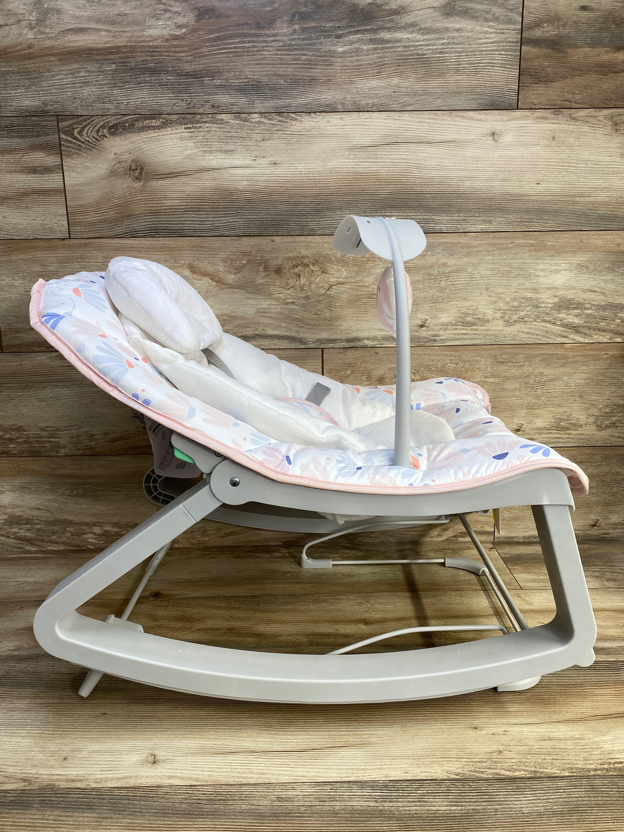 NEW Ingenuity Keep Cozy 3-in-1 Grow with Me Baby Bouncer, Rocker & Toddler Seat Pink Burst