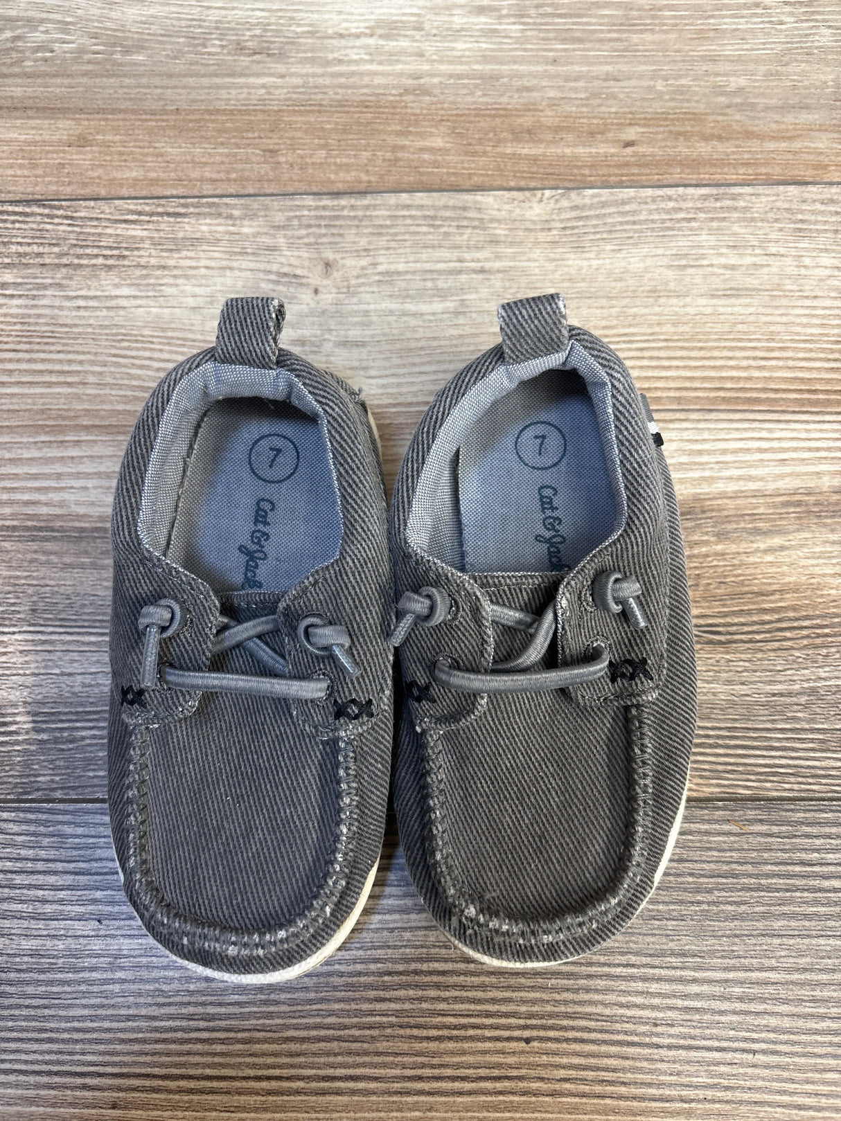 Cat & Jack Bobby Pull-On Sneakers Grey sz 7c