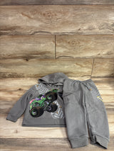 Monster Jam 2pc Pullover Sweatshirt & Joggers Set Grey sz 3T